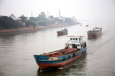 Burigunga Buri Gunga Nehri 'nde vapur; Dhaka; Bangladeş
