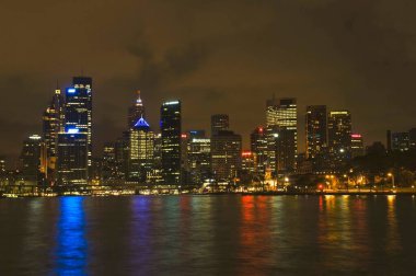 Gece Sydney Limanı, Yeni Güney Galler, Avustralya 