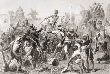 İsyancı Sepoy ganimetleri, Hindistan, Asya
