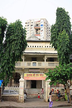 Tapınak Zaoba Shree Ram Mandir 1882; Girgaon; Jagannath Shankarsheth Yolu; Zaobawadi Köşesi; Charni Yolu; Bombay Mumbai; Maharashtra; Hindistan