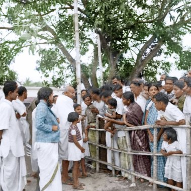 Mahatma Gandhi, Khadi Pratishthan, Kalküta, Hindistan, Asya, Kasım 1946 