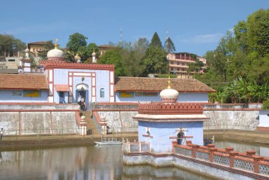 Shree Omkareshwara Tapınağı Mudbidri; Bölge Koorgu; Karnataka; Hindistan