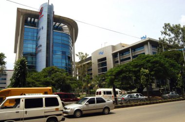 RMZ Corp, RMZ Titanyum binası ve Bangalore şehrindeki Intel binası, Karnataka, Hindistan 