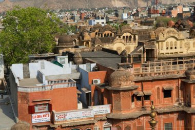 Şehir manzarası Jaipur, Rajasthan, Hindistan 