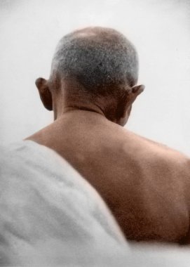 Hint özgürlük savaşçıları, mahatma gandhi, juhu plajı, bombay, maharashtra, Hindistan, Asya, 1944
