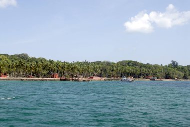 Ross Adaları, Güney Andaman Adaları, Bengal Körfezi, Hindistan, Ekim  