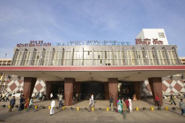Majestic tren istasyonu binası; Bangalore; Karanataka; Hindistan