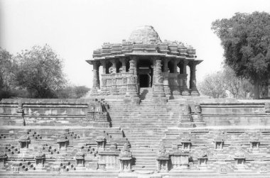 modhera Hindu güneş tapınağı, Mehsana, Gujarat, Hindistan, Asya