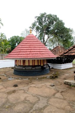 Enkkakadu 'daki Veeranimangalam Siva Tapınağı, Kerala, Hindistan 