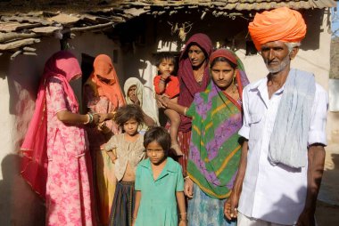 Dilwara Köylüleri; Rajasmand Bölgesi; Rajasthan; Hindistan