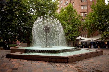 kings cross fountain sydney, australia clipart