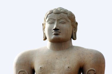 Jain Tanrısı heykeli gomateshvara, Sravanabelagola, Hassan, Karnataka, Hindistan 