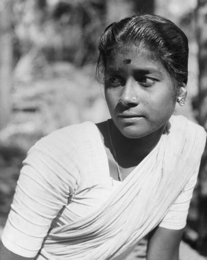 Hint kadın sari ve bluz; Maharashtra; Hindistan 1940 'lar  