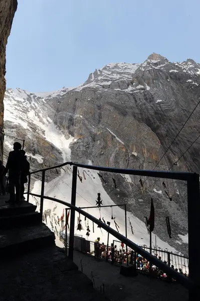 Kutsal Mağara Amarnath Yatı, Jammu Kaşmir, Hindistan, Asya  