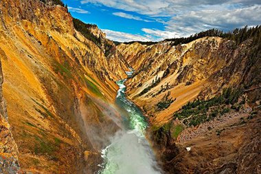 Yellowstone nehri kanyonu Yellowstone Ulusal Parkı, Amerika Birleşik Devletleri