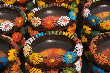 Worli vazo saksıları, Thane, Maharashtra, Hindistan, Asya