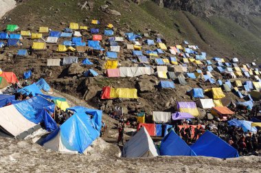 Pilgrim amarnath yatra, Jammu Kashmir, Hindistan, Asya 