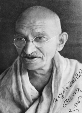 Mahatma Gandhi 'nin portresi Bapu ke ashirwaad Bapus ile 6 Kasım 1940' da imzalandı.   