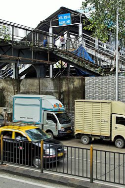 Deniz hatları tren istasyonu, Mumbai, Maharashtra, Hindistan, Asya  