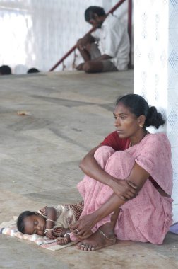 Damage , Natural Disaster Tsunami Earthquake on Sea Floor , Nagapattinum , Velankanni , Tamil Nadu , Indian Ocean , India - 27 December 2004 clipart