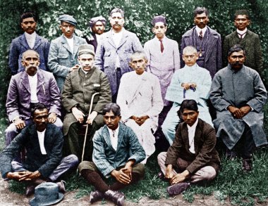 Mohandas Gandhi and Mr Polak, Indian Passive Resisters, South Africa, December 31, 1913   clipart