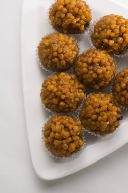 Bundi ladoo, jodhpur, rajasthan, Hindistan, Asya