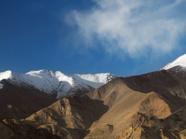 Kar dağları, Ladakh, Jammu ve Keşmir, Hindistan, Asya
