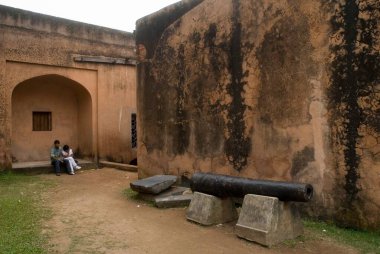 Couple Lalbagh fort  built by prince Muhammad Azam ; Son of Mughal Emperor Aurangzeb in 1678 AD ; Dhaka ; Bangladesh clipart