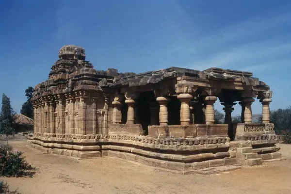 stock image Exterior of Jain Narayana temple at Pattadakal, Karnataka, India, Asia