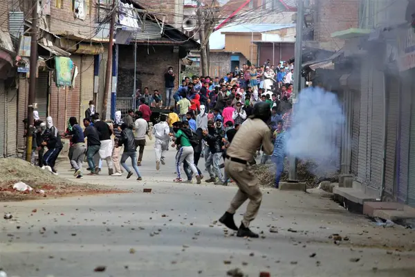 Stock image kashmiri Muslim protesters, baramulla, Kashmir, India, Asia 