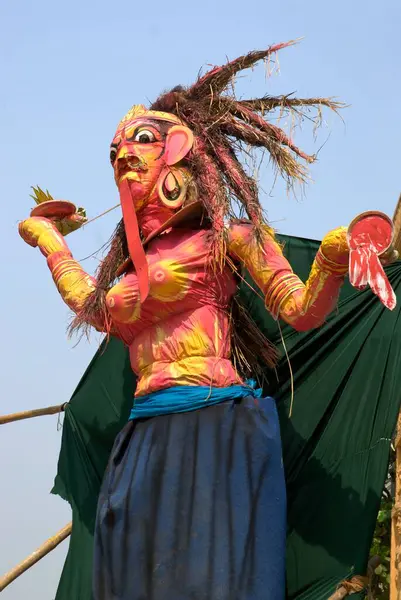stock image Statue of holikadevi demon at Holi festival, Bombay Mumbai, Maharashtra, India 