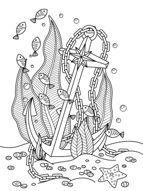 Deniz karalama kitabı sayfası