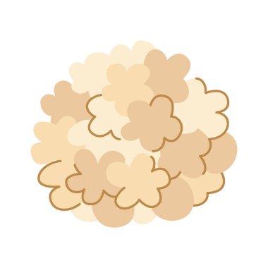 Cadılar Bayramı patlamış mısır topu. Geleneksel Cadılar Bayramı tatlısı. Beyaz arkaplan.