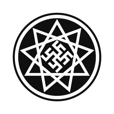 Yıldız inglii vektöründe eğreltiotu çiçeği, pedant