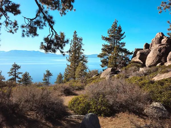 Güzel doğa. Tahoe Gölü. ABD
