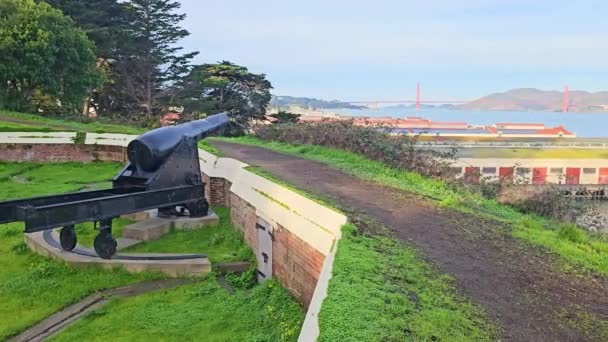 Vista Ponte Golden Gate — Vídeo de Stock