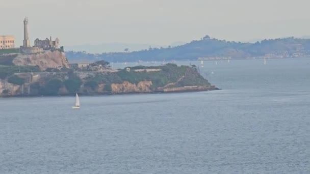 Тюрьма Алкатраз Сан Франциско — стоковое видео