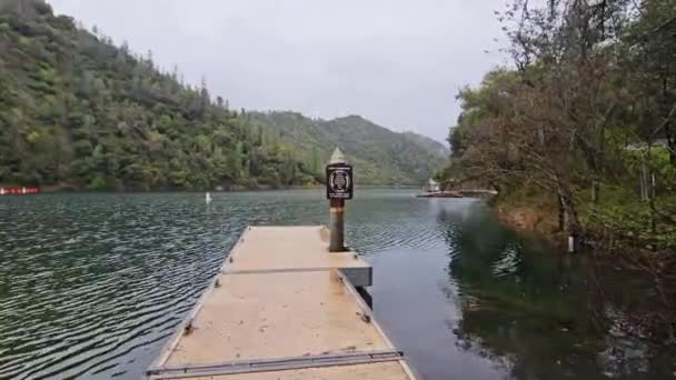 Lower Lake Clementine Dam California — Stock Video
