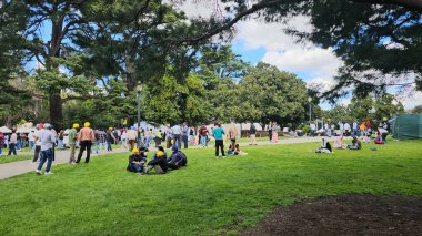 SACRAMENTO. California 'da. ABD. 03.31.2024. Bağlayıcı olmayan Khalistan Referandumu için binlerce kişi Sacramento 'da toplandı. Başkent Müzesi. 