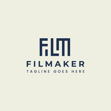 Film tipografisi eğlence, film, sinema endüstrisi için klasik retro sanat tarzı logo