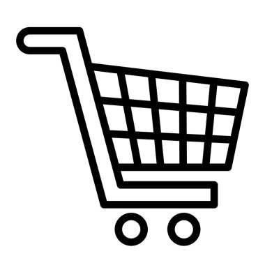 Kişisel ve ticari kullanım için Cart Hattı Simgesi.