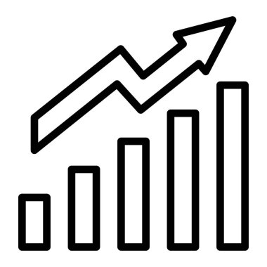 Kişisel ve Ticari Kullanım İçin Büyüme Çizgisi Simgesi.
