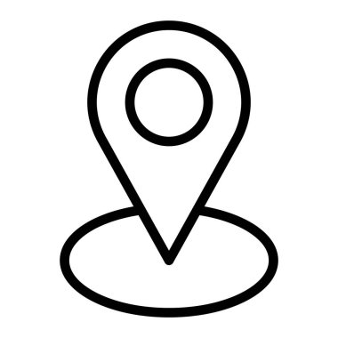 Kişisel ve ticari kullanım için konum çizgisi simgesi.