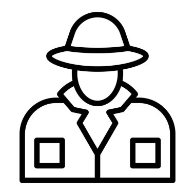 Kişisel ve Ticari Kullanım İçin Muhbir Vektör Satır Simgesi Tasarımı