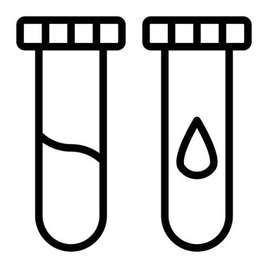 Kişisel ve ticari kullanım için Kan Örnek Vektör Hattı Simgesi Tasarımı
