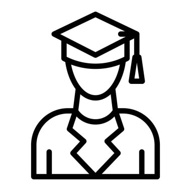 Kişisel ve Ticari Kullanım İçin Öğretmen Vektör Satırı Simgesi Tasarımı 