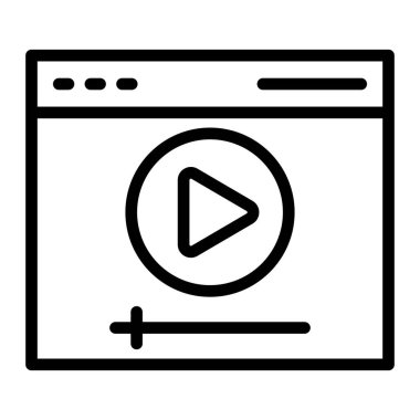 Kişisel ve ticari kullanım için Düğme Vektör Satırı Simgesi Tasarımı Oynat 