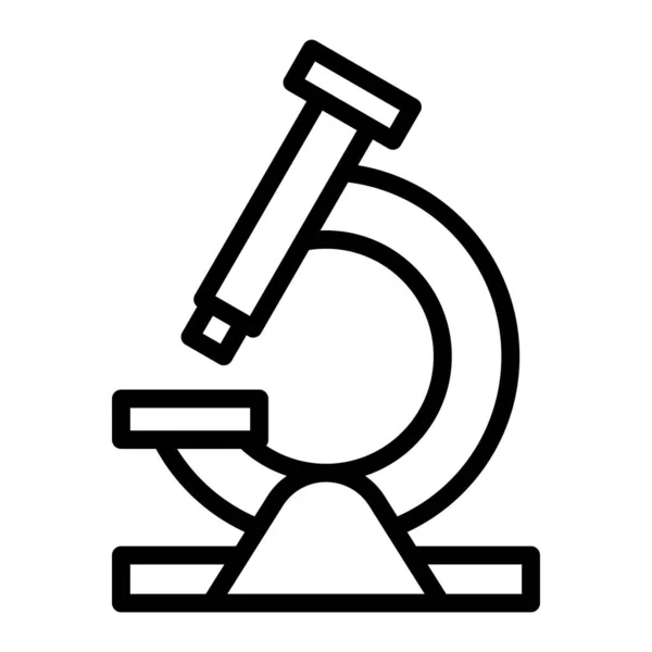 Diseño Del Icono Línea Vectores Del Microscopio Para Uso Personal — Vector de stock