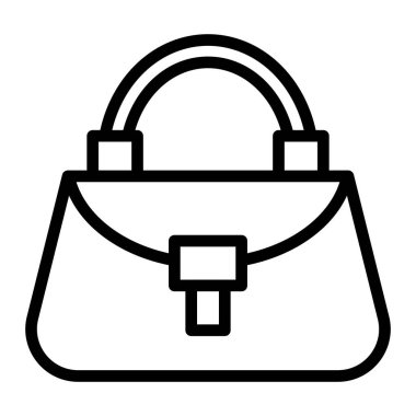 Kişisel ve Ticari Kullanım İçin Çanta Vektör Satırı Simgesi Tasarımı