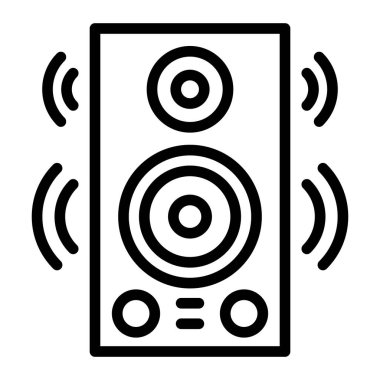 Kişisel ve Ticari Kullanım İçin Sözcü Vektör Satırı Simgesi Tasarımı